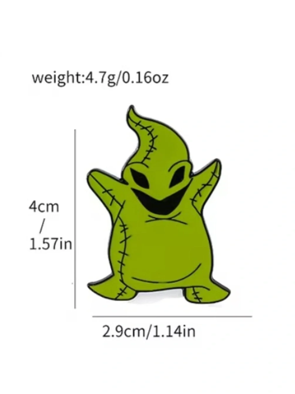 Nightmare Before Christmas Adult Enamel Metal Pins set of 2- Oogie Boogie & Zero